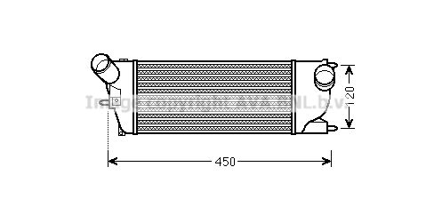 AVA QUALITY COOLING Kompressoriõhu radiaator PE4345